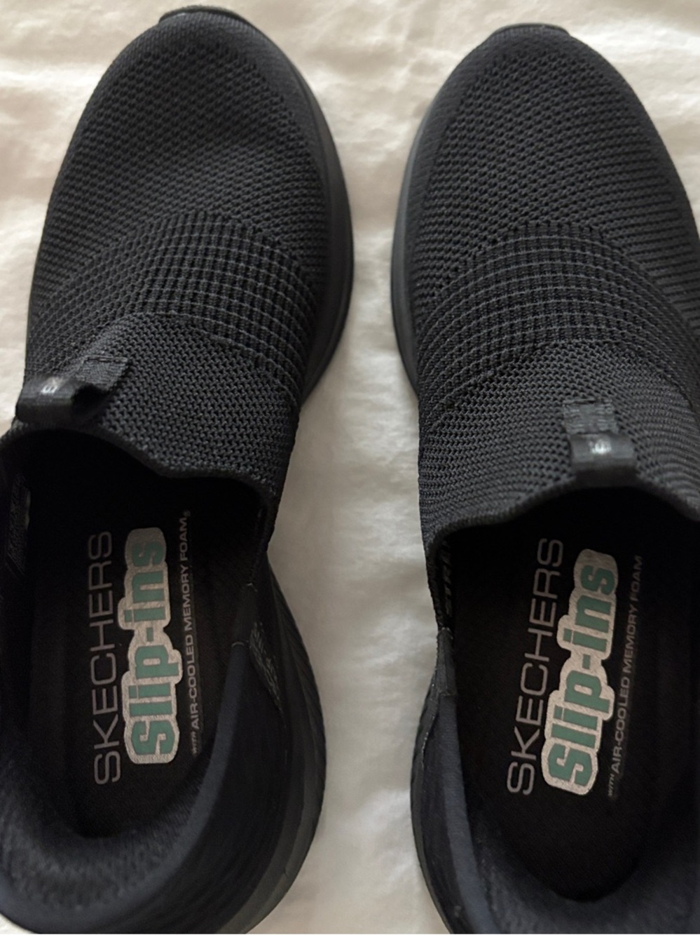 Skechers Black Women’s Slip-On Knit Loafers